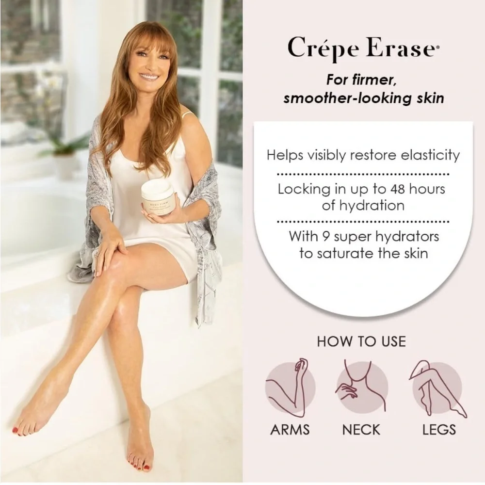 Body Firm CREPE ERASE BODY SMOOTHING PRE-TREATMENT exfoliant large 10FL OZ